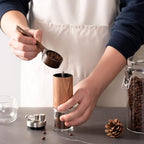 Wooden Coffee Scoop Small Long Handle Measuring Scoop for Jars and Containers