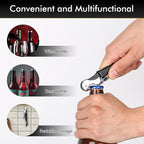 Professional Waiter Corkscrew Wine Openers Set, Heavy Duty Stainless Steel Hinges Wine Key for Restaurant Waiters, Sommelier, Bartenders