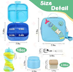 Kids Bento Lunch Box with 12oz Soup Thermo, Kids Leakproof Lunch Food Container with 4 Compartments, Insulated Lunch Bag & Water Cup for Girls Boys to School Travel