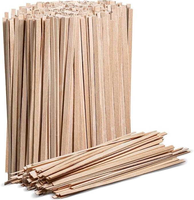 1000 Wooden Coffee Stirrer by Prestee - Disposable 5.5 inches Long Wooden Stir Sticks for Coffee and Cocktails - Smooth, Splinter-Free Beverage Mixers - Ideal for Cafe, Bars and Drink Stations