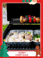 40 Pack Disposable Aluminum Pans Combo Set - 20 Large 9x13 Aluminum Foil Pans Half Size & 20 Small 8x8 Tin Foil Baking Pans, Tin Trays Containers for Meal Prep, Food Cooking, Roasting, Heating