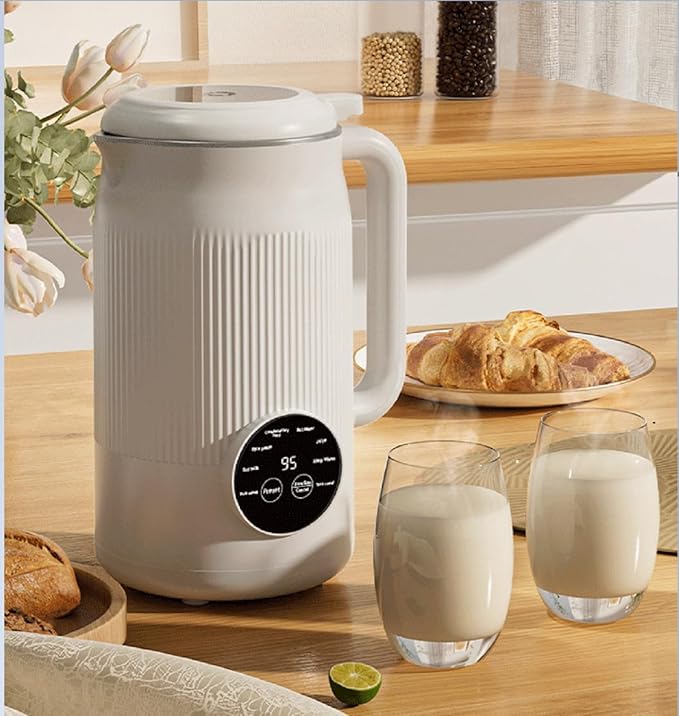 8-in-1 Automatic Soy Nut Milk Maker,40oz Soy Milk Maker for Homemade Almond,Oat,Soy Milk,Rice Paste,Complementary Food,Juice,Milk Maker Machine with Delay Start/Keep Warm/Self Clean/Boil Water