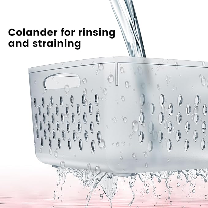 6 PCS Fruit Storage Containers for Fridge with Lids, BPA-Free, Produce Storage Containers with Removable Colander, Dishwasher & Microwave Safe for Salad Berry Lettuce Keeper