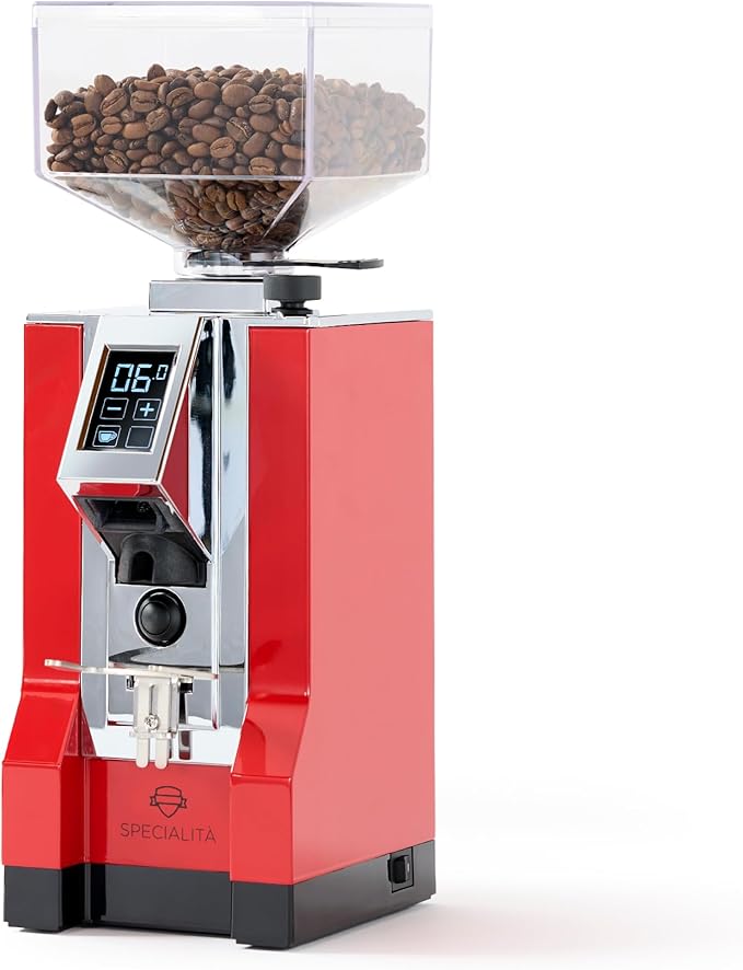 Eureka Mignon Specialita Espresso Grinder | Sound-Insulated | Stepless 55mm Burrs | Touchscreen | Ferrari Red