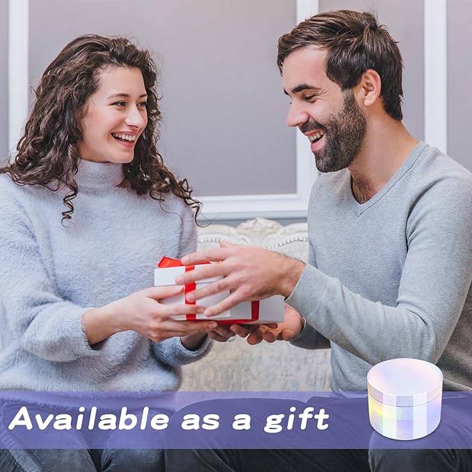 2.0 Inch Large Spice Grinder for Kitchen, White Rainbow