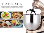Professional Stand Mixer, 6-Qt with Timer, MK37 500W 6-Speed Tilt-Head Food Electric Mixer Kitchen Machine,Plastic (Champagne)