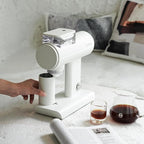 TIMEMORE Sculptor 078S Flat Burr Coffee Bean Grinder, Electric Espresso Grinder with Stepless Coarseness Adjustment, Suitable for Espresso, Pour over, French Press, Cold Brew - White