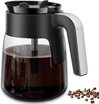 12 Cup Coffee Pot Replacement Compatible with Ninja Coffee Maker CFP101 CFP201 CFP301 CFN601 CFP307 CFN602 CM400 CM401 CF090, Glass Carafe for Ninja with Brew-Through Lid, BPA Free, Dishwasher Safe