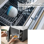 Homestockplus Unbreakable Cereal Bowls 25 OZ Microwave and Dishwasher Safe BPA-Free Eco-Friendly Wheat Straw Bowl Assorted Color Dessert Bowls for Serving Soup, Oatmeal, Pasta and Salad [Set of 6]