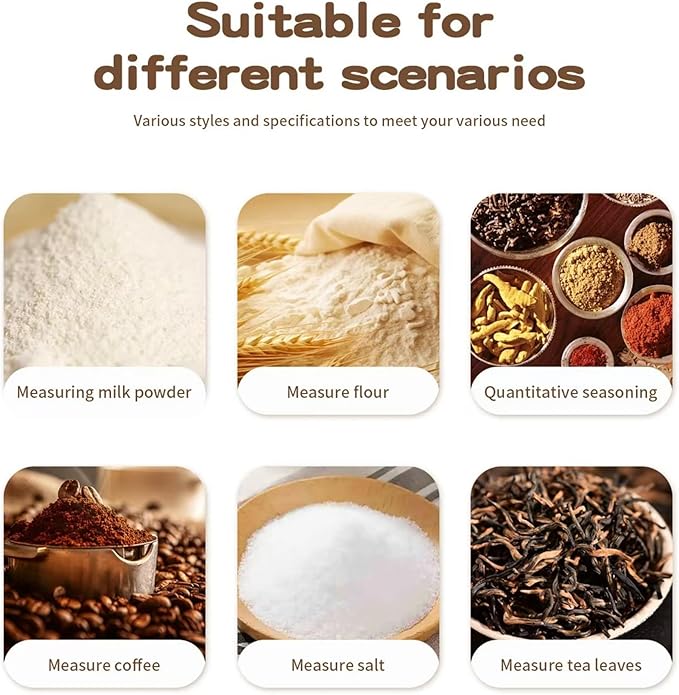 3 Piece 30g Coffee Scoop, Stainless Steel with Graduated Spoon for Coffee Beans, Sugar, Flavourings, etc