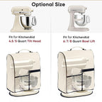 BAGSPRITE Stand Mixer Cover with Applicance Slider for KitchenAid 6/7/8 Quart Bowl Lift Mixers – Kitchen Appliance Dust Cover with Pockets for Kitchen Aid Accessories and Attachments