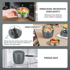 Thermo Food Jar for Hot Food Adults 32OZ Soup Thermo Lunch Containers Wide Mouth Vacuum Insulated Stainless Steel Leakproof Bento Box with Spoon (Grey)