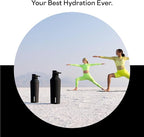 Corkcicle Sport Canteen Insulated Tumbler, Black, 32 oz – Reusable Water Bottle Keeps Beverages Cold for 25 Hours & Hot 12 Hours – Cupholder Friendly Tumbler with Screw-On Cap