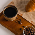 INGOFIN Ceramic Espresso Cup Set - Espresso Cup Set for Coffee and Tea, Espresso Accessories for Espresso Machine, Coffee Mug for Cafe, and Restaurant, Pack of 4, Brown, Microwave & Freezer Safe