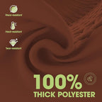 Pureegg Rectangle Table Cloth 60" x 84" – Durable Polyester Tablecloth Offers Reusable & Washable Protection, Ideal for Outdoor Party, Picnic, Wedding, Banquet and Birthday, Rust