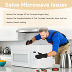 Microwave Turntable Roller Support Ring Compatible with Samsung GE Frigidaire Microwave Ovens Replace#: WB06X10625 WB06X10818 5304509438