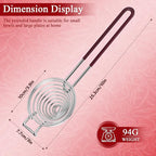 Stainless Steel Egg Separator,Egg Yolk & White Separator Tool with Long Handle,Sifting Filter Egg Divider,Kitchen Gadget for Baking Cooking