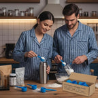 5g Plastic Measuring Spoons (10ml) – Pack of 5 mini Scoops for Protein Poweder, Creatine, Coffee, Lab, Baking, Laundry, Canisters, Dry Goods – 1 Teaspoon Measuring Spoons (tsp), Blue