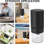 Portable Burr Coffee Grinder Small - Coffee Bean Grinder Electric with Multi Grind Settings for French Press, Cold Brew, Moka Pot, Pour-Over, Espresso Machine
