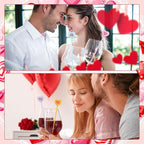 48 Pcs Valentine Conversation Candy Heart Drink Stirrers Reusable Plastic Cocktail Swizzle Sticks Wedding Cocktail Mixers for Bar Engagement Anniversary Valentine Party Supplies