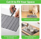 Large Stone Drying Mat for Kitchen Counter, Collapsible Quick Dry Stone Bath Mats for Bathroom, Ultra Absorbent Diatomaceous Earth Dish Mat for Dishes Cups Cookware Countertop, 23.23'' x 15.4'', Grey