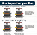 Cooks Innovations Toaster Oven Non Stick Liner & Crisper Set - Get Crispy Food Every Time - Easy Clean Up - Premium Crisping Sheet with Nonstick Oven Liner for Toaster Oven (9 x 11)