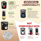 4 Pack Reusable K Cups Coffee Pods for Keurig 1.0: Stainless Steel Reusable Coffee Pods for Keurig Coffee Pods Reusable, BPA-Free, SUS 304‌, Scoop, Heat Resistant Handles