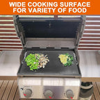 DELSbbq 6787 Full-Size Grill Griddle Insert for Weber Spirit 300 Series Gas Grills, Non-Stick Flat Top Griddle Replacement for Weber Spirit I & II 300 Series E-310 E-320 S-310 S-320 Series