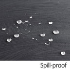 maxmill Jacquard Tablecloth Swirl Design Spillproof Wrinkle Free Heavy Weight Soft Table Cloth Decorative Fabric Table Cover for Outdoor and Indoor Use Oblong 60 x 120 Inch Charcoal