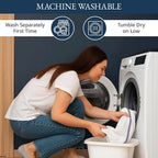 LANE LINEN Kitchen Towel Set - 24 Pack 100% Natural Cotton Absorbent Dish Towels for Kitchen, Reusable Wash Cloths, Machine Washable Hand Cloth, 14"x25", Soft & Durable - Blue Stripe