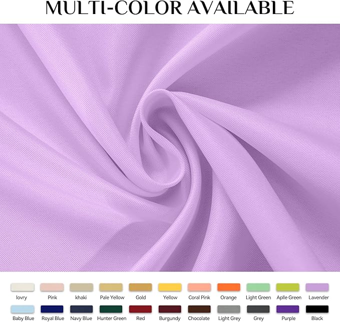 Softalker Rectangle Tablecloth Waterproof & Stain Resistant Table Cloth Wrinkle Free Fabric Washable 210GSM Polyester Table Cover for Dining/Party/Buffet/Wedding (90x156 inch, Lavender)