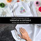 Premium Kitchen Towel (28”x20”, 12 Pack) 100% Cotton Dish Towels Cloths Large Hand Towels Tea Towels for Kitchen with Hanging Loop, Reusable Cleaning Cloths, Fast Dry Lint Free Linen | Gray Shades