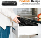 Collapsible Cooler Bags Insulated, 48 Cans Soft Cooler with Front Zipper Pocket & Shoulder Strap, Portable Leakproof Soft Sided Coolers for Camping/Beach/Picnic/Travel - Black