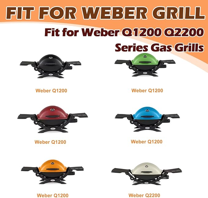 64868 Grill Igniter Kit for Weber Q1200 Q2200 Series Gas Grills Series Grills Igniter Button Kit Replacement Parts, Push Starter Ignition Kit for Weber Q1200 Q2200 Grill Igniter Accessories