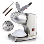 Shaved Ice Machine 300W Electric Ice Crusher 4 Blades Ice Crusher Shaver 2200 RPM Snow Cone Machine 286 lbs/hr Ice Shaving Machine for Home and Commercial