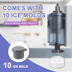 Shaved Ice Attachment for Kitchen aid Stand Mixer, Snow Cone Machine for Kitchen aid, Household Hawaii Shaved Ice Maker, 10 Ice Molds