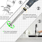 VONCI 350W Commercial Immersion Blender, Light Duty Hand Blender, Variable Speed 6000-20000RPM, 12" Detachable Shaft.