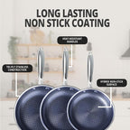 THE COOK'S COMPANY Non-Stick Frying Pan - Premium Skillet for Everyday Cooking, Nonstick Pan for Easy Cleanup, Durable Pan for Versatile Cooking Needs (Size: 8inch)