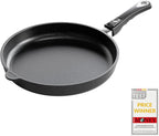 AMT Gastroguss The World´S [.] Frying pan Induction, Diameter 32 cm, Height 5 cm, cast Aluminium (Aluminium), Lotan® Non-Stick Coating for Fat-Free-Frying, AMZN-I-532-US