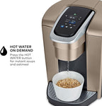 Keurig K-Elite Single Serve K-Cup Pod Coffee Maker, with Strength and Temperature Control, Iced Coffee Capability, 8 to 12oz Brew Size, Programmable, Brushed Gold