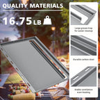 7637 Full-Size Griddle Insert for Weber Spirit I & II 200 Series Gas Grills, Carbon Steel Griddle E210 E220 E215 S210 S220, Flat Top Griddle for Weber, Outdoor Indoor Griddle with Removable Handles