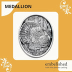 Heritage Pewter Turkeys Double Old Fashion | Double Rocks Glass 14 OZ for Liquor | Expertly Crafted Pewter Glass