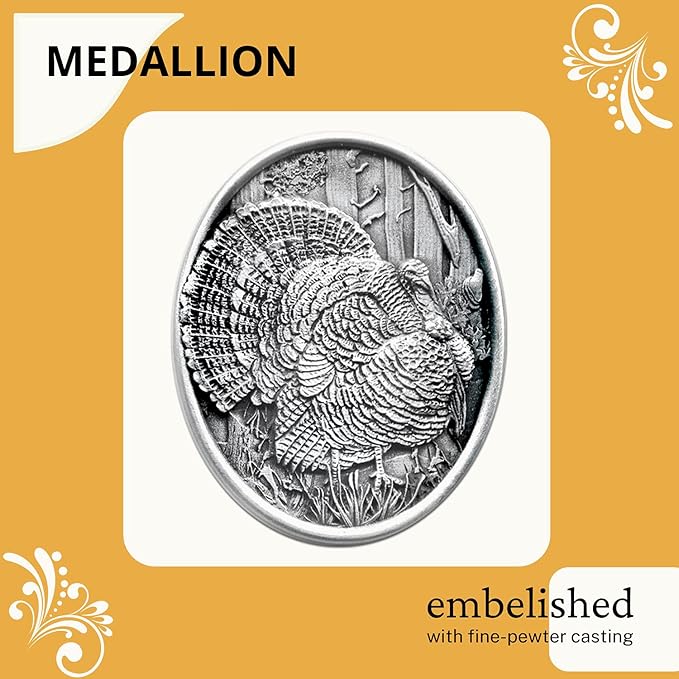 Heritage Pewter Turkeys Double Old Fashion | Double Rocks Glass 14 OZ for Liquor | Expertly Crafted Pewter Glass