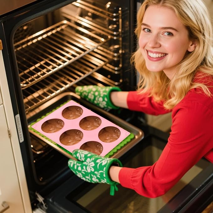 3PCS Mini Bundt Cake Pans for Baking, Non-stick 6 Cavity Silicone Bundt Cake Pan Molds, Multipurpose Molds for Cupcakes Brownies Jellies with Even Heat Transfer Feature for Home Baking(3 Styles)