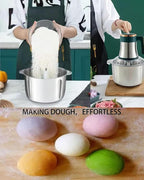 5L Electric Meat Grinder, Stainless Steel Dough Machine, 500w Strong Food Processing Machine, 5-Speed Mode, Used For Dough Stirring, Onion, Meat, Nuts, Fruits, Garlic, Vegetables