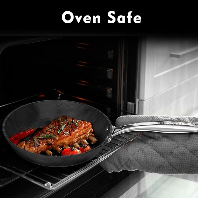 imarku Non Stick Frying Pans - 8 & 10 inch Frying Pan Set Nonstick Skillet, Professional Frying Pans Nonstick with Cool Stainless Steel Handle, Dishwasher Safe, Best Gifts