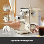 Espresso Machine & Electric Coffee Grinder Bundle for Cappuccino, Latte