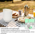 Homestockplus 24 Oz Unbreakable Cereal Bowls Set of 8 - Microwave & Dishwasher Safe Wheat Straw Fiber Bowls for Soup, Rice, Salad - Eco-Friendly and Robust 【Non Ceramic】