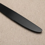 Alata Kate Black Satin 40-Piece Silverware Set, Service for 8, Stainless Steel Flatware Set, Matte Polished Cutlery Set, Dishwasher Safe