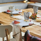 12pcs ‌Melamine Dinner Plates,10 Inch ‌Pumpkin & Autumn Leaf Decorations Plate,Reusable Melamine Dishes Set for Thanksgiving & Fall Decor‌ Party, Ideal for Salad,Dessert,Fruit and Cakes